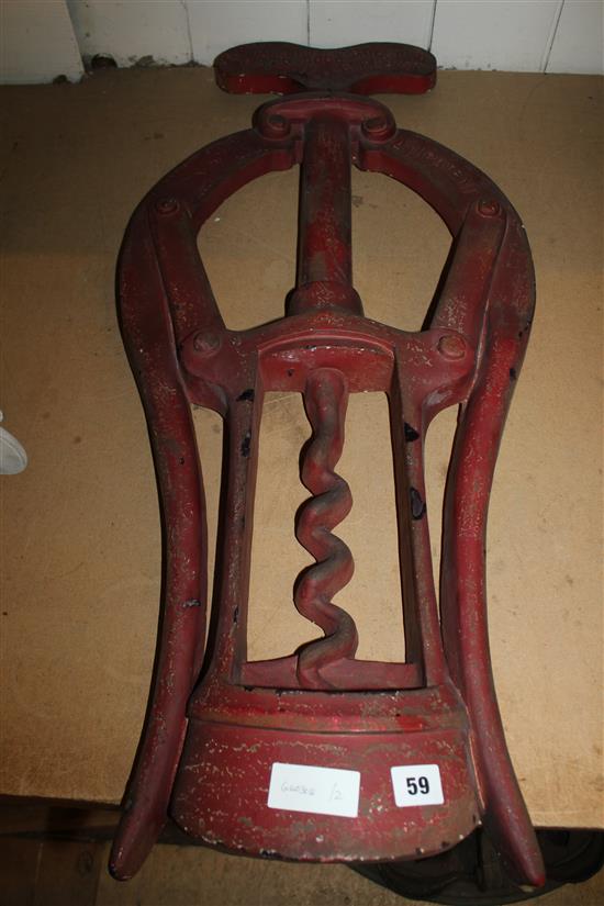 Large corkscrew ornament